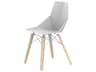 Vondom Faz Wood Beech White Side Dining Chair Set of 4