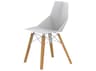 Vondom Faz Wood Beech White Side Dining Chair Set of 4
