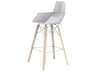 Vondom Faz Wood Beech Bar Stool Set of 4