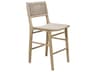 Worlds Away Hardwood Cerused Oak Counter Stool