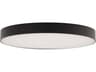 WAC Lighting Edgeless 1-Light Black Round Flush Mount