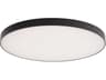 WAC Lighting Edgeless 1-Light Black Round Flush Mount