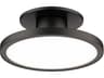 WAC Lighting Twist-N-Lite 1-Light Black Round Semi Flush Mount