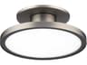 WAC Lighting Twist-N-Lite 1-Light Brushed Nickel Round Semi Flush Mount
