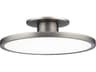 WAC Lighting Twist-N-Lite 1-Light Brushed Nickel Round Semi Flush Mount