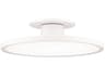 WAC Lighting Twist-N-Lite 1-Light White Round Semi Flush Mount