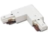 WAC Lighting White Left L Connector for 2-Circuit J-Track