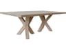 Worlds Away Rectangular Wood Cerused Oak Dining Table