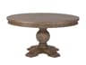 World Interiors Chatham Downs Round Wood Weathered Teak Dining Table