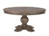 World Interiors Chatham Downs Round Wood Weathered Teak Dining Table