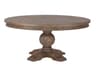 World Interiors Chatham Downs Round Wood Weathered Teak Dining Table