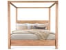 World Interiors Mesa Brushed Acacia Natural Wood Queen Four Poster Bed