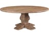 World Interiors Pengrove Round Wood Antique Oak Dining Table