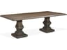 World Interiors Toulon Rectangular Wood Weathered Mango Dining Table