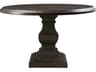 World Interiors Toulon Round Wood Vintage Brown Dining Table