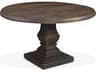 World Interiors Toulon Round Wood Weathered Mango Dining Table