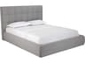 Whiteline Modern Living Dexter Grey Upholstered Queen Platform Bed