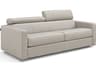 Whiteline Modern Living Balance Light Grey Leather Sofa Bed