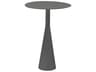 Whiteline Modern Living Outdoor Ireland Grey Aluminum Round End Table