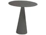Whiteline Modern Living Outdoor Ireland Grey Aluminum Round End Table