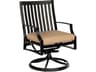 Woodard Seal Cove Aluminum Swivel Outdoor Patio Dining Arm Chair