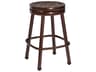 Woodard Casa Cast Aluminum Round Swivel Outdoor Counter Stool with Cushion