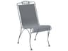 Woodard Briarwood Wrought Iron High Back Outdoor Patio Dining Side Chair with Cushion