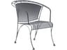 Woodard Briarwood Wrought Iron Barrel Outdoor Dining Arm Chair