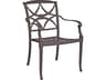 Woodard Wiltshire Cast Aluminum Stackable Outdoor Patio Dining Arm Chair