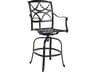 Woodard Wiltshire Cast Aluminum Swivel Patio Bar Stool