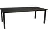Woodard Elemental Aluminum Rectangular Outdoor Dining Table with Umbrella Hole