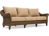 Winston Quick Ship Cayman Wicker Heritage Brown Aluminum Outdoor Sofa