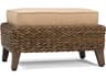 Winston Quick Ship Cayman Wicker Heritage Brown Aluminum Outdoor Patio Ottoman