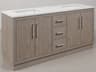 Water Creation Hugo Vanity in Grey Oak with Chrome Hardware