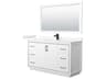Wyndham Collection Icon 60" White Vanity with 58" Mirror