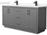Wyndham Collection Icon 66" Dark Gray Vanity