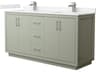 Wyndham Collection Icon 66" Light Green Vanity