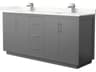 Wyndham Collection Icon 72" Dark Gray Vanity