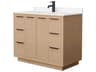 Wyndham Collection Maroni 42" Light Straw Vanity