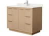 Wyndham Collection Maroni 42" Light Straw Vanity