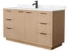 Wyndham Collection Maroni 60" Light Straw Vanity