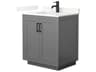 Wyndham Collection Miranda 30" Dark Gray Vanity