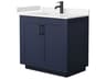 Wyndham Collection Miranda 36" Dark Blue Vanity