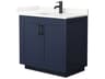 Wyndham Collection Miranda 36" Dark Blue Vanity
