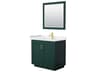 Wyndham Collection Miranda 36" Green Vanity with 34" Mirror