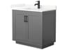 Wyndham Collection Miranda 36" Dark Gray Vanity