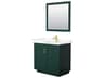 Wyndham Collection Miranda 36" Green Vanity with 34" Mirror