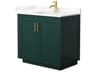 Wyndham Collection Miranda 36" Green Vanity
