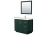 Wyndham Collection Miranda 42" Green Vanity with 34" Mirror