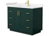 Wyndham Collection Miranda 42" Green Vanity